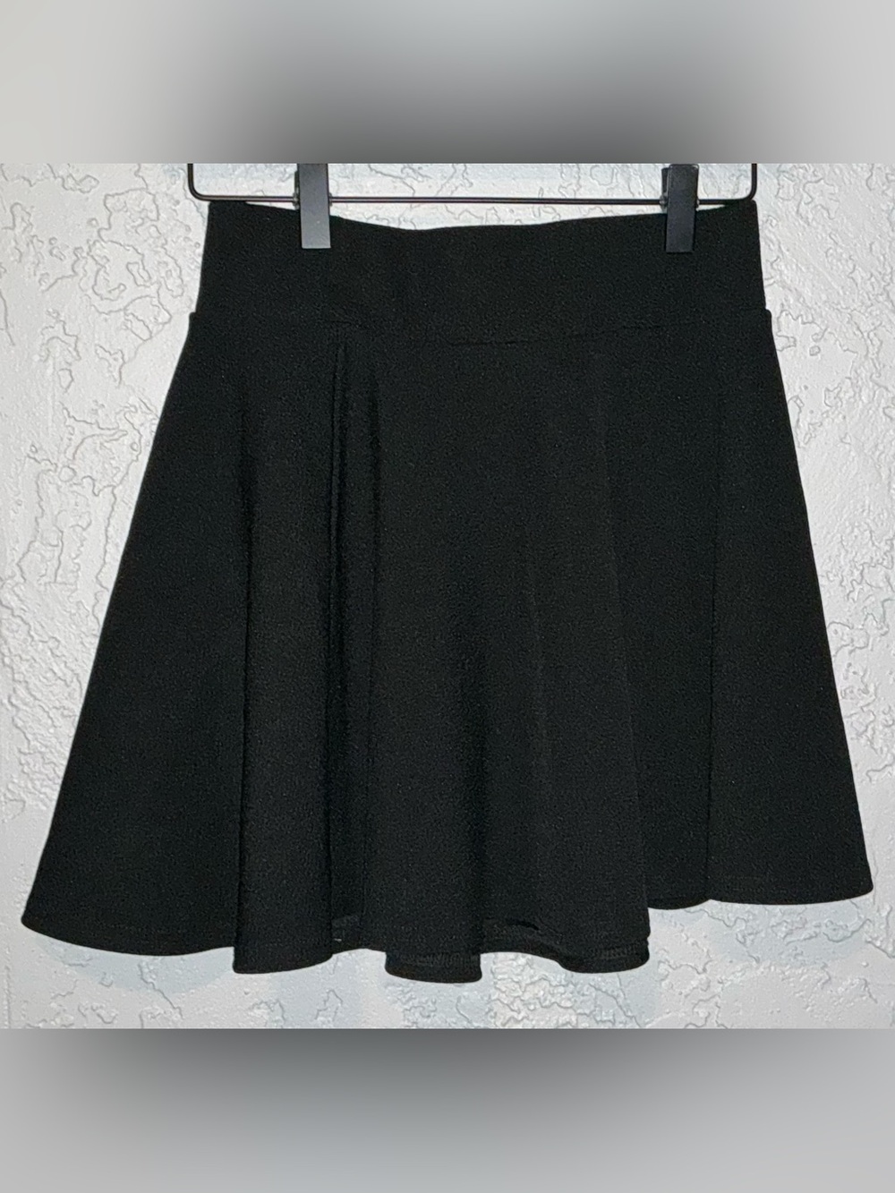 DJT Women's Black Flared Mini Skirt